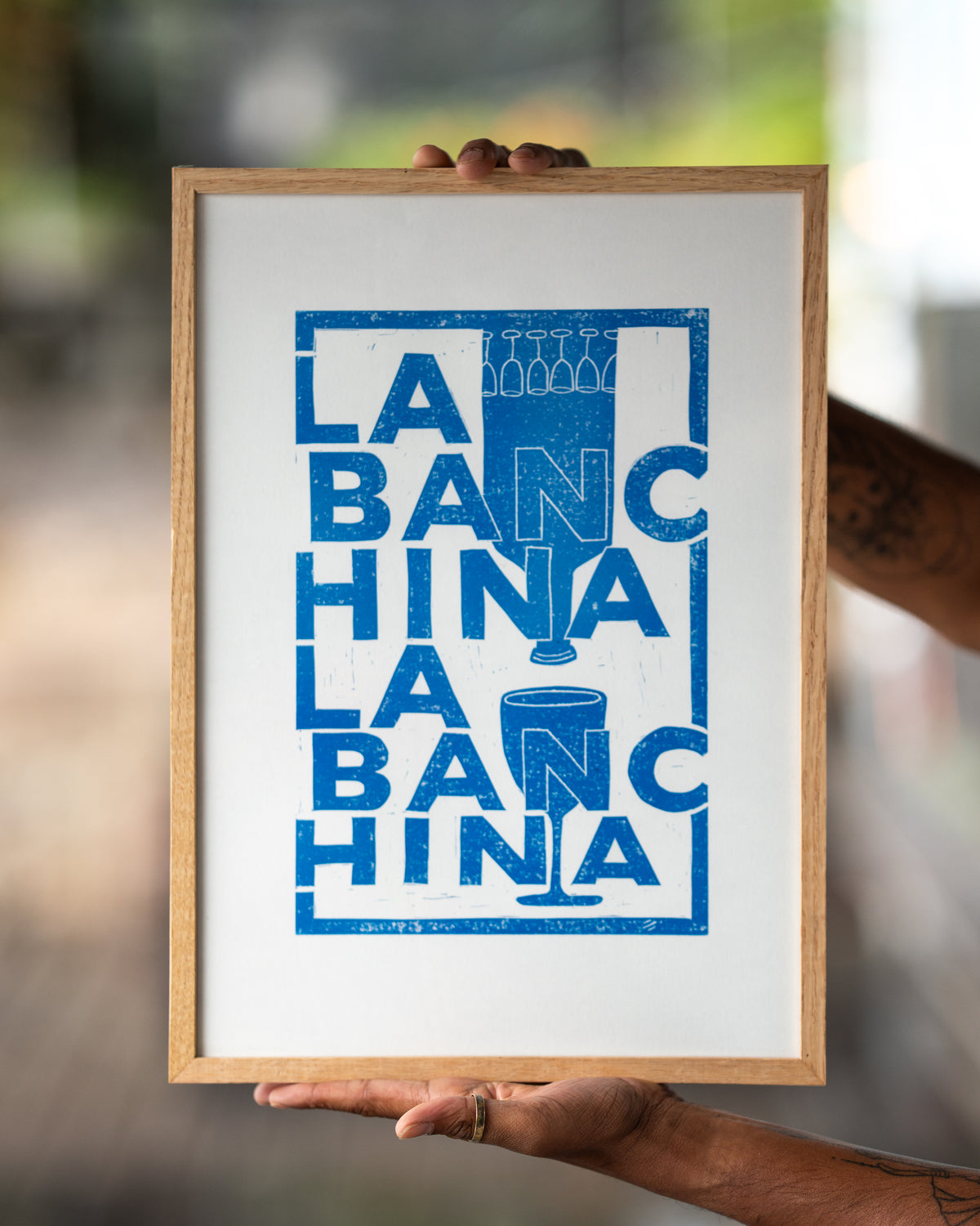 'La Banchina 2026' Original linocut by Isuru Perera