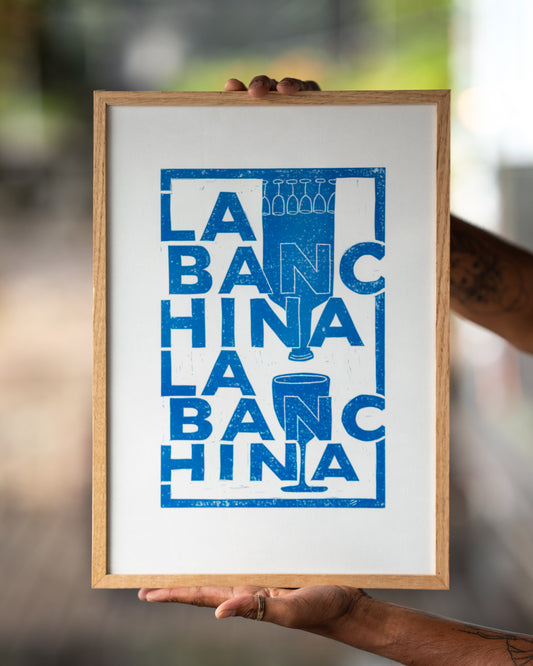 'La Banchina 2026' Original linocut by Isuru Perera